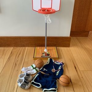 American Girl Basketball Hoop & Uniform